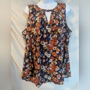Peach Love California Multicolor Floral Blouse